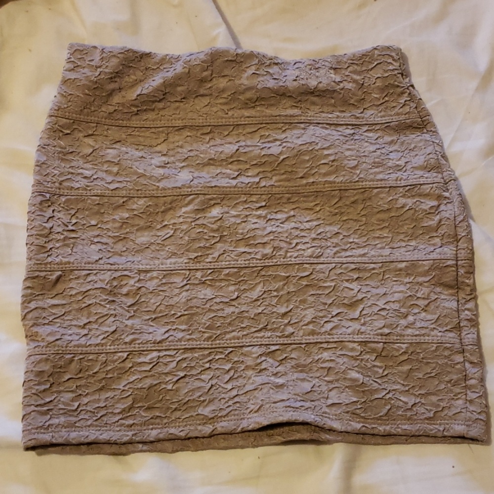 Little tan mini skirt
